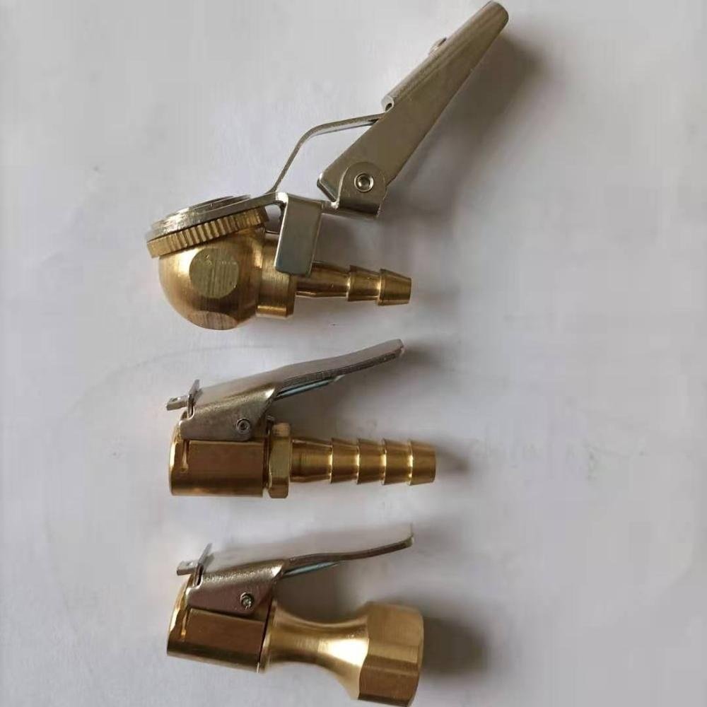 Brass Tire Repair Tool Air Chucks With Clip AC-01