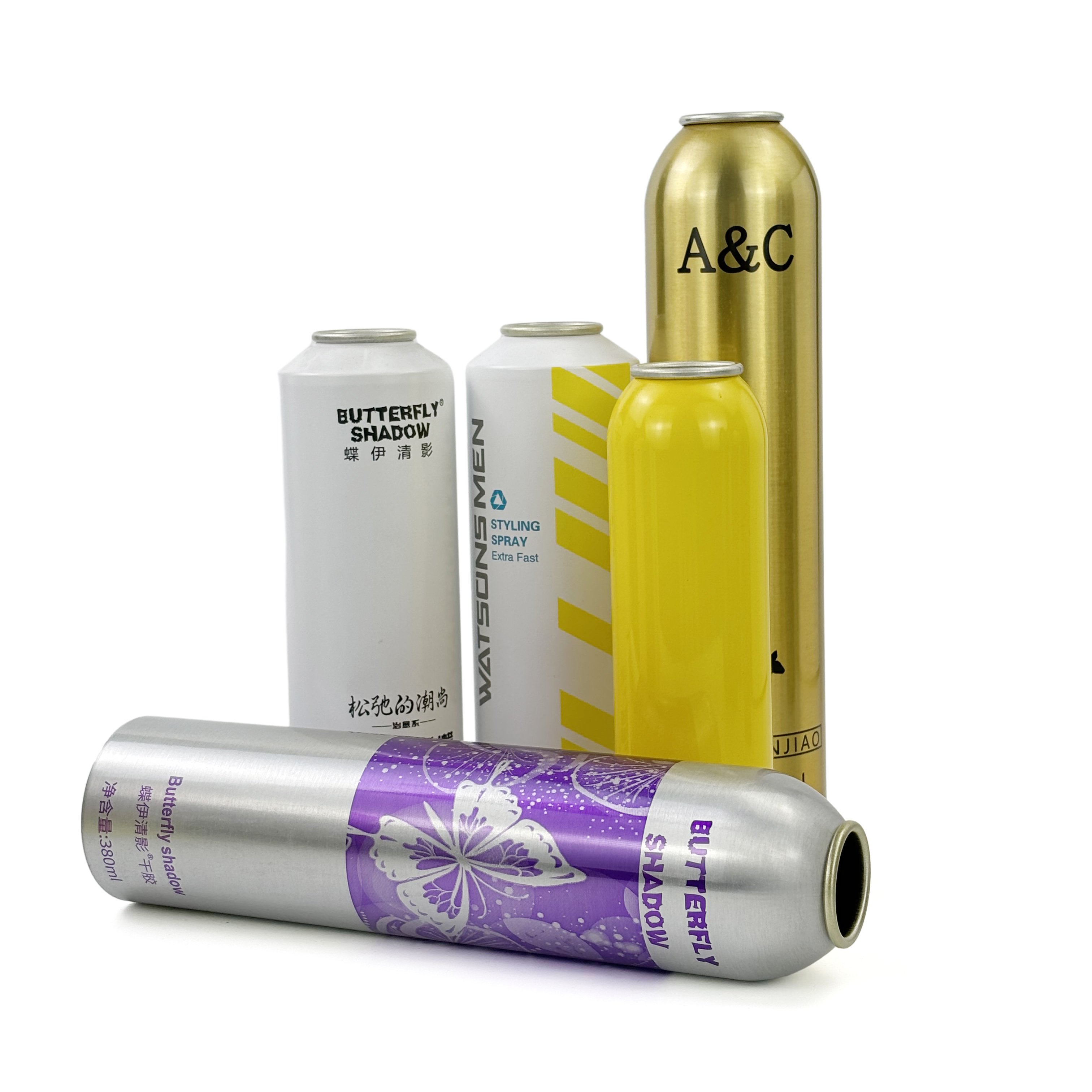 Personal Care Factory Direct Selling Aerosol Can With Valve Spray Bottle Aluminum Empty