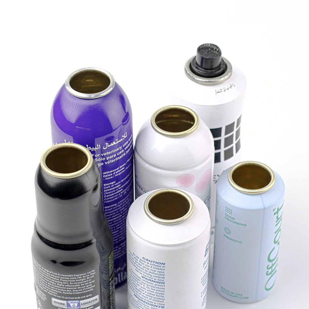 Aluminum aerosol can bottles for deodorant perfume home car product
