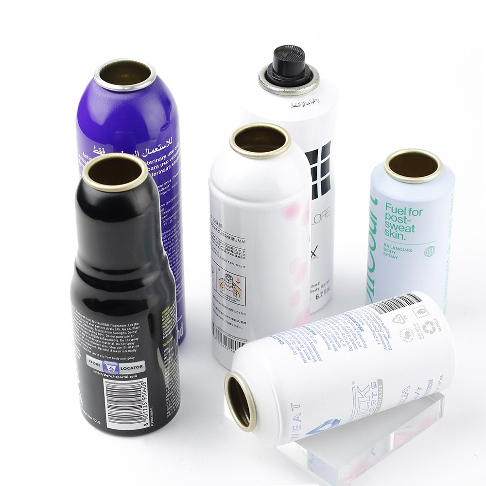 Aluminum aerosol can bottles for deodorant perfume home car product