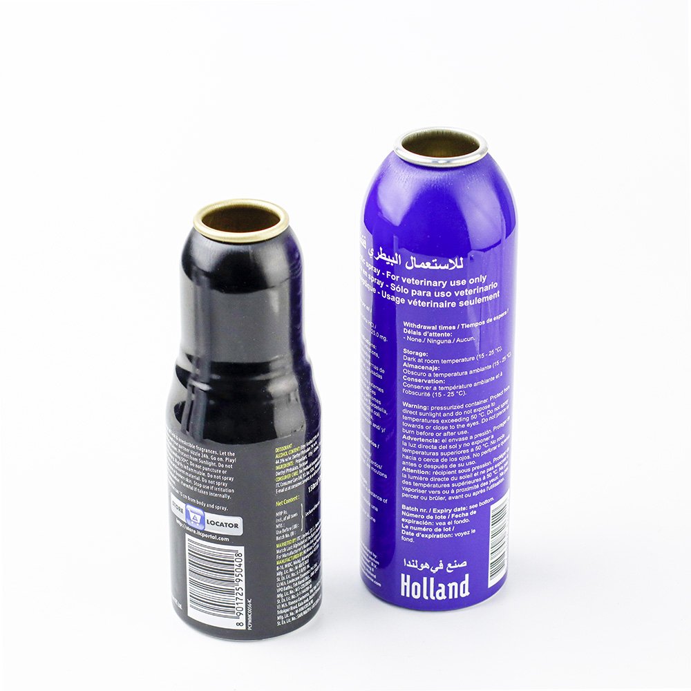 Aluminum aerosol can bottles for deodorant perfume home car product