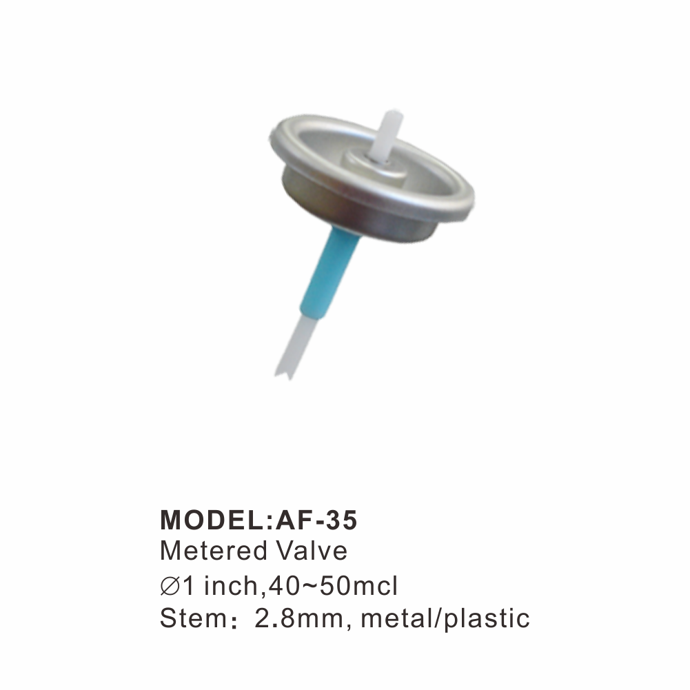 1Inch Aerosol Cans Valve 75MCL Metered Valve Aerosol Dispenser Pump Tin Plate cans Valve