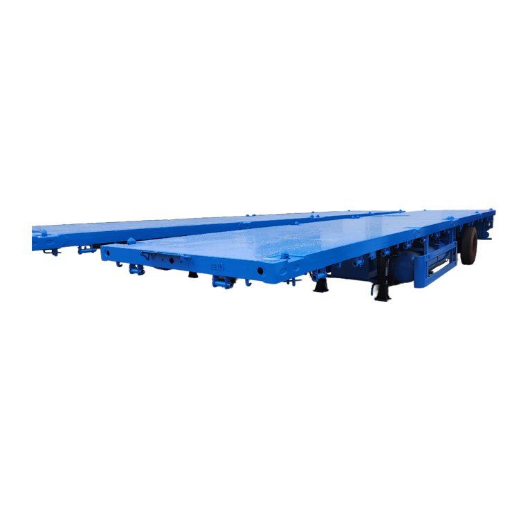 Heavy Truck Flat Bed Semi Trailer Multiple Axles Low Bed Semi Trailer