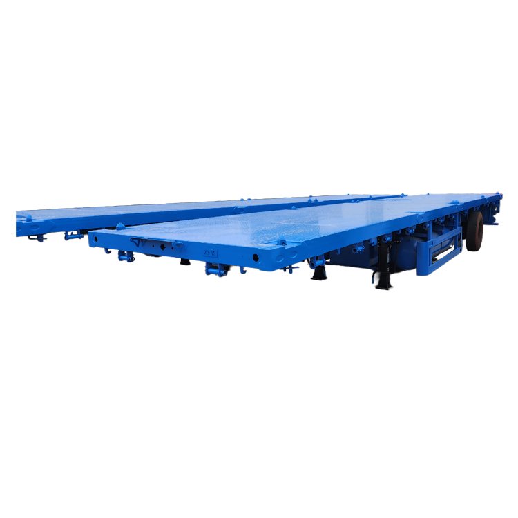Heavy Truck Flat Bed Semi Trailer Multiple Axles Low Bed Semi Trailer