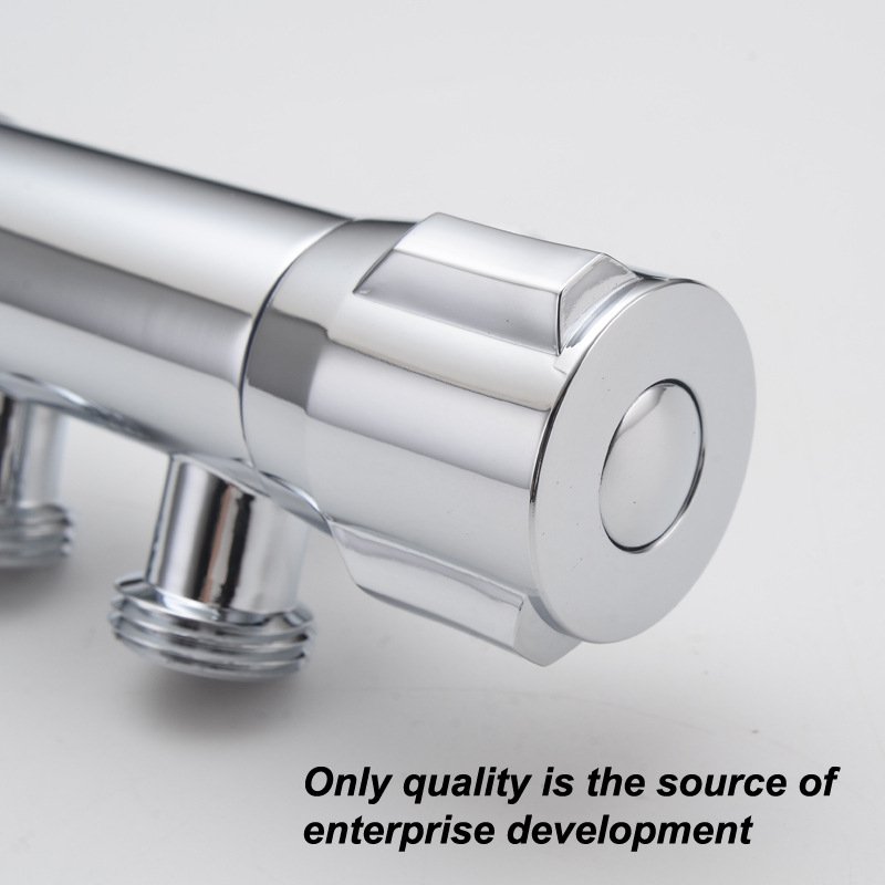 ABS Purifier Handle Brass Body Faucet Bidet Sprayer Set Handheld ABS Sprayer Toilet Adjustable Water Pressure Control Shattaf