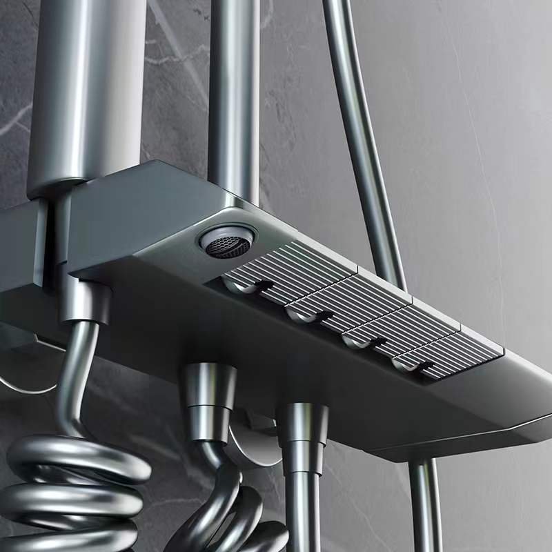European handheld shower valve bathroom multi-functions shower kit intelligence shower head and faucet set