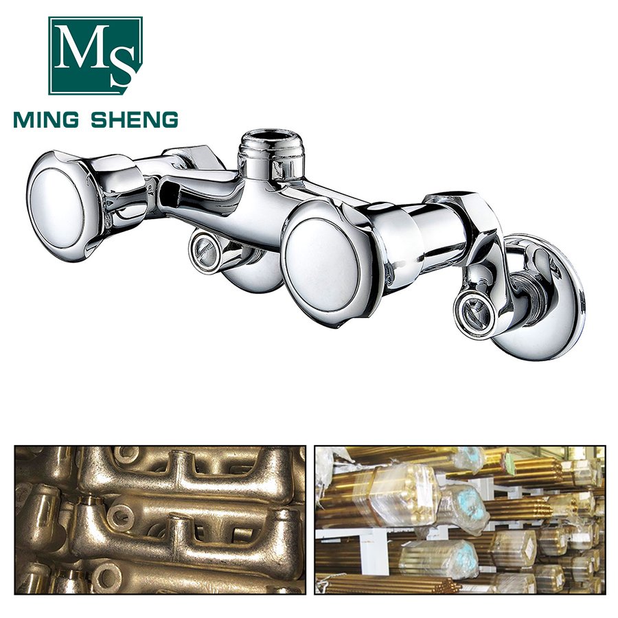 Popular Kitchen Washing Kit 4-8" Adjustable Center Wallmount Taps with Pre-rinse Spray Valve