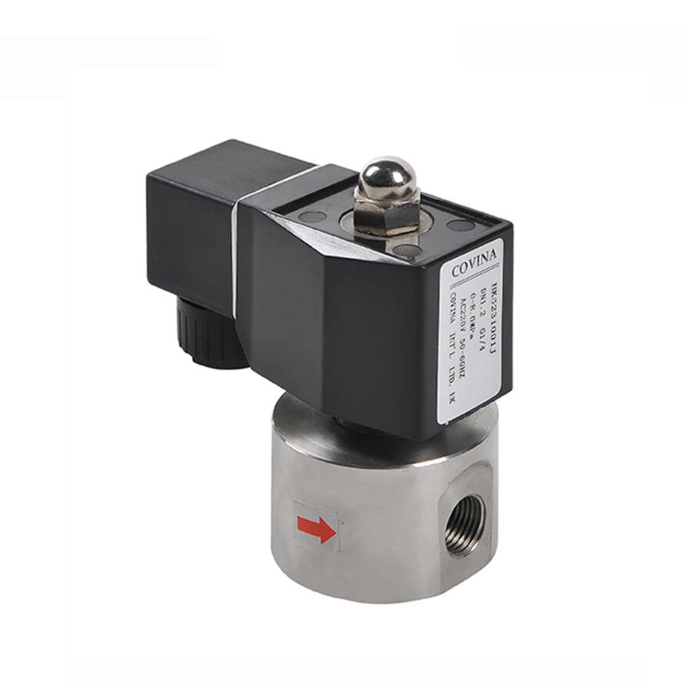 COVNA electromagnetic valves 3/8 in 2/2 12V 24 V 100bar Pilot Piston High Pressure Solenoid Valve