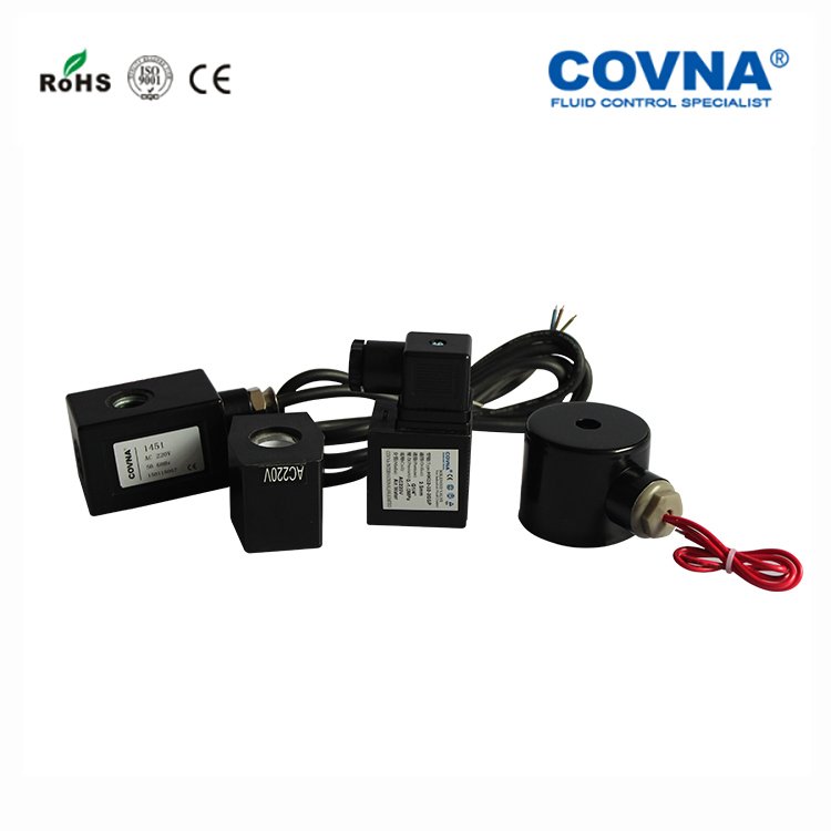 COVNA electromagnetic valves 3/8 in 2/2 12V 24 V 100bar Pilot Piston High Pressure Solenoid Valve