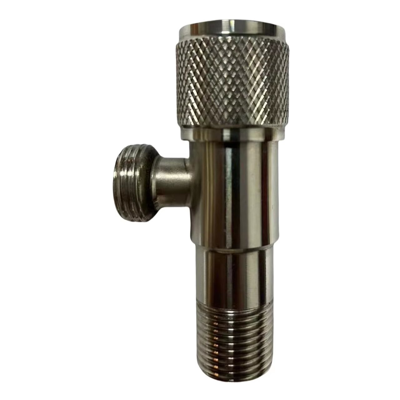 201Stainless steel body full brass cartridge with ABS handle bathroom angle valve
