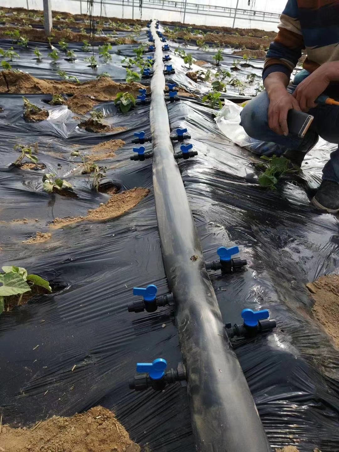 Farmland Agricultural Drip Irrigation System Irrigation Hose Fittings 28mm Bypass Offtake Valve