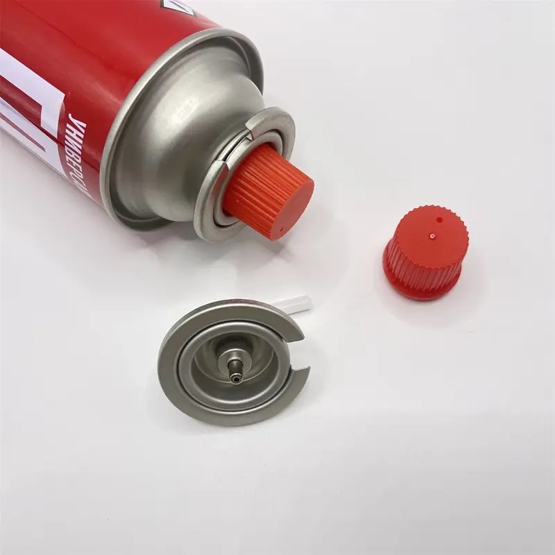 Brand new empty aerosol spray butane gas tin plate can with valve from Shandong factory