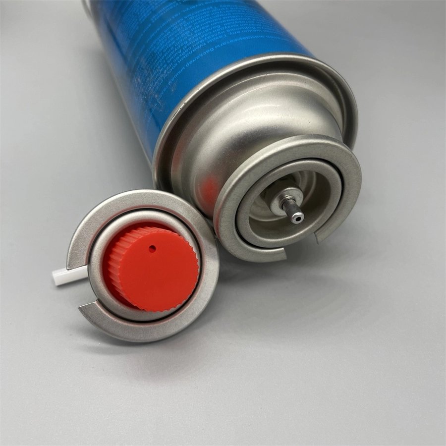 Brand new empty aerosol spray butane gas tin plate can with valve from Shandong factory