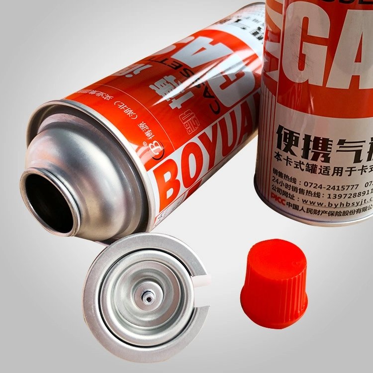 Brand new empty aerosol spray butane gas tin plate can with valve from Shandong factory