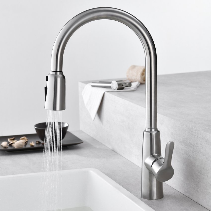 Smart Automatic Touch Sensor Water Tap Mixer Flexible Pull Out Kitchen Sink Faucet Water Saving Kitchen Taps