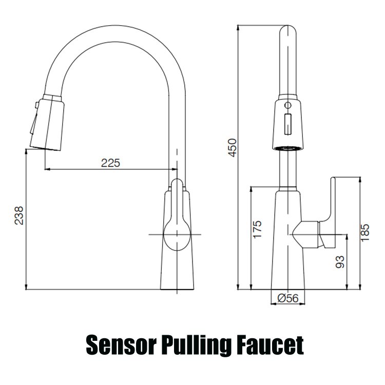 Smart Automatic Touch Sensor Water Tap Mixer Flexible Pull Out Kitchen Sink Faucet Water Saving Kitchen Taps