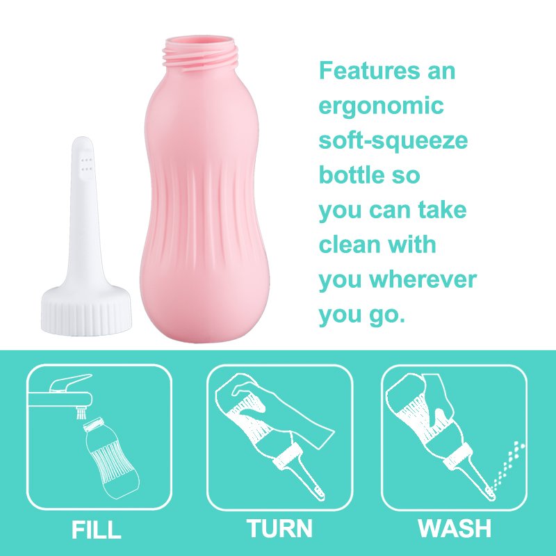 Manufacturer Direct Sales 500ML Use Simple Convenient Female Washer Portable Body Cleaner Bidet Butt Wash Bidet