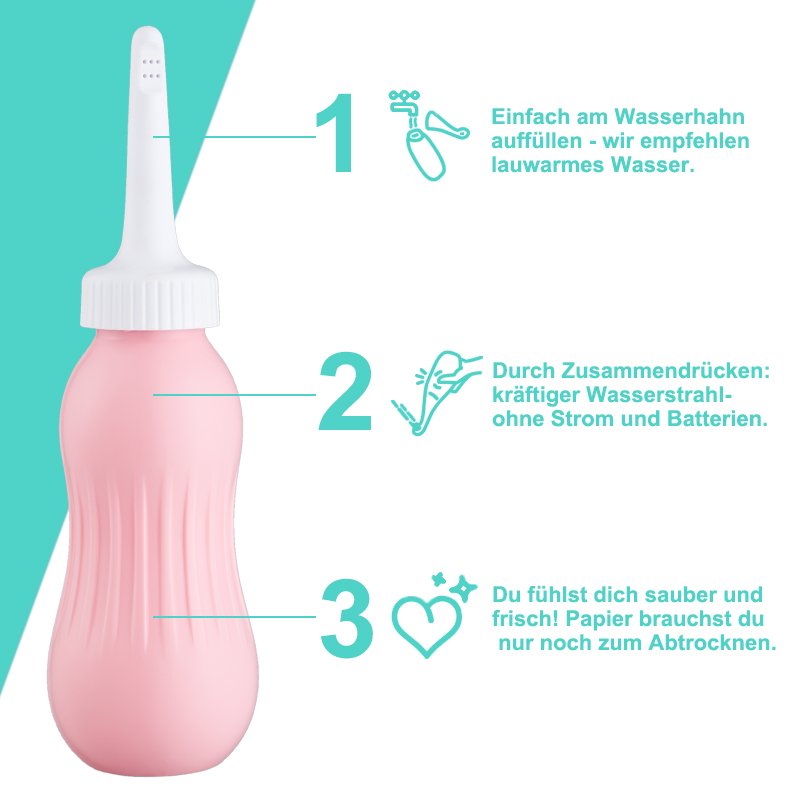 Manufacturer Direct Sales 500ML Use Simple Convenient Female Washer Portable Body Cleaner Bidet Butt Wash Bidet