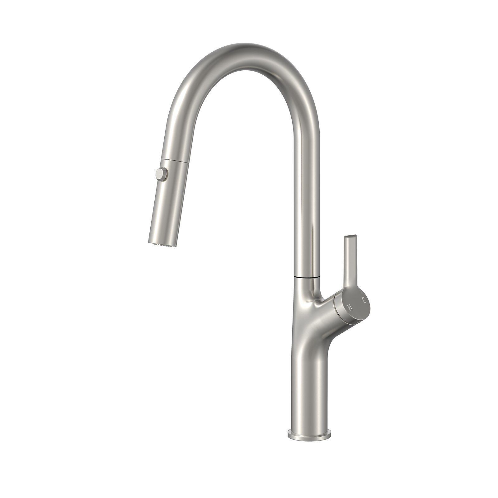 Kitchen Mixer Tap Faucet Cupc Deck Mounted Pull Down Contemporary Ceramic Matte Black Kitchen Faucet with Pull Down Sprayer