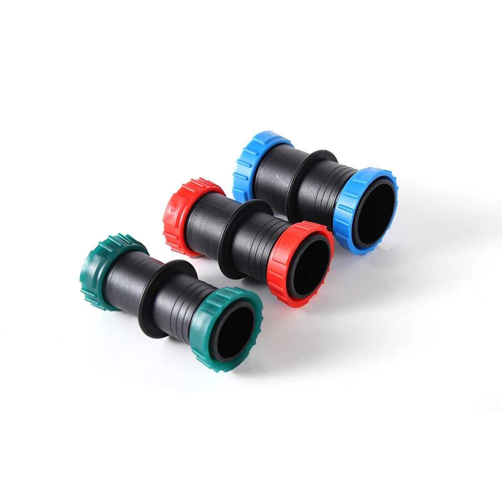Farm Irrigation System Water Belt Repair Coupling PE Compression Fitting Hose Connector Drip Irrigation Rain Pipe Fittings