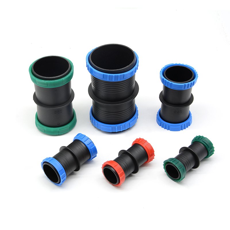 Plentirain De32mm pull ring Coupling plastic connector rain hose irrigation fittings