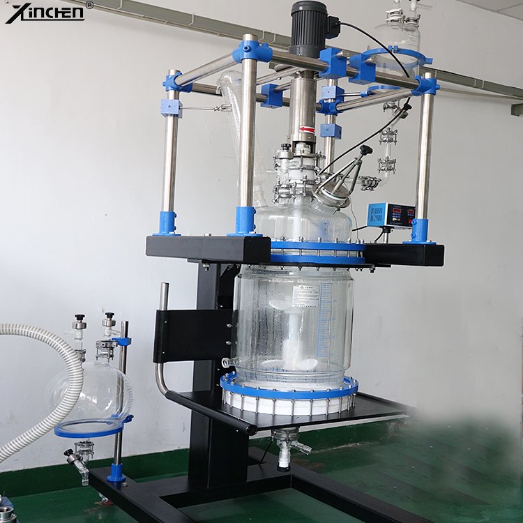 glass crystallization filter reactor 100l jacketed glass reactor chromatography column glass reactor