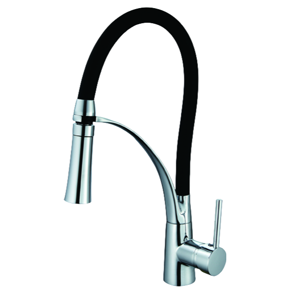 Modern Stainless Steel Single-Handle Deck Mounted Thermostatic Kitchen Faucet Pull-Out Pull-Spray Tap Ceramic Valve Core