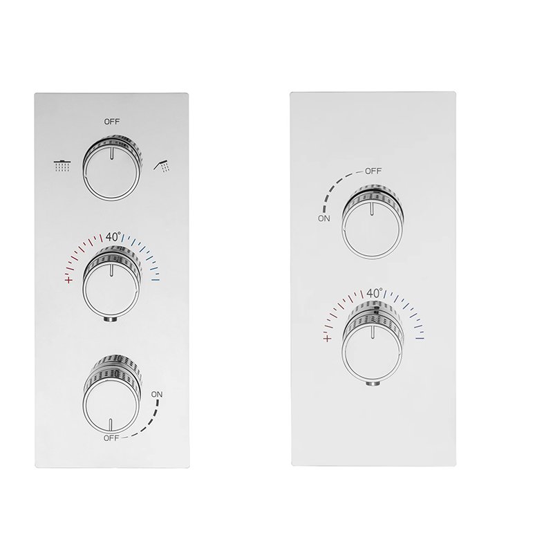 Black Concealed shower mixer thermostatic shower valve wall mounted shower mixer