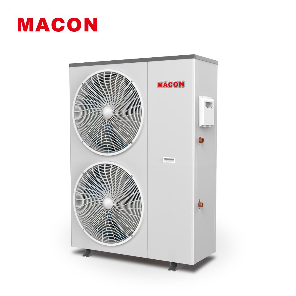 high cop r290 evi dc inverter monoblock heat pump for house cooling heating and domestic hot water, EN14511standard heat pump