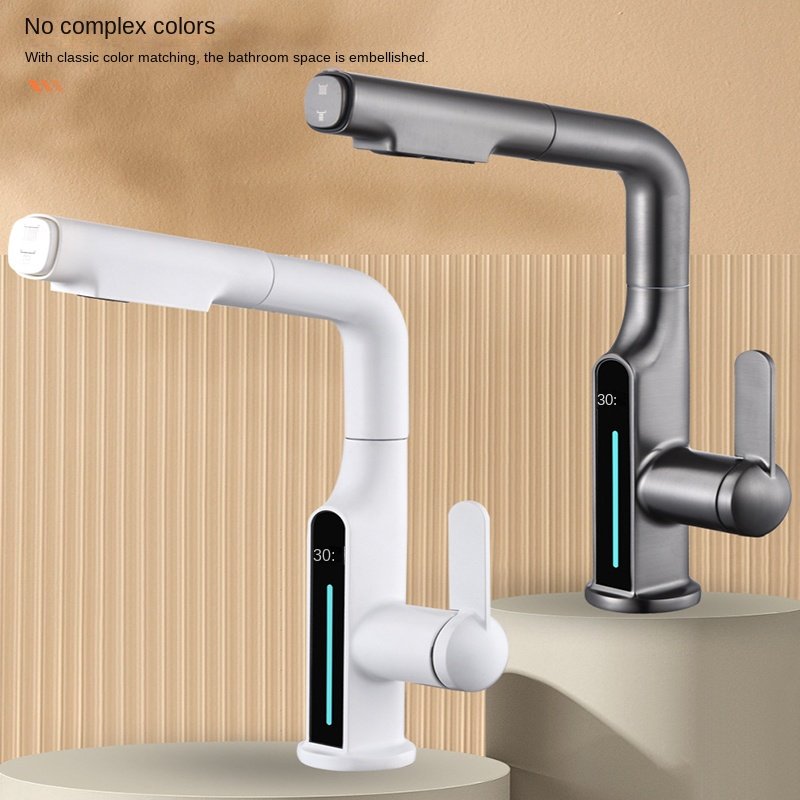 Gun Grey Modern Stainless Steel Kitchen Faucet Pull out Sprayer with Ceramic Valve Core Single Hole Sink Mixer Tap