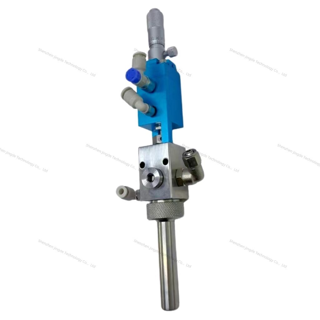 High precision mist spray glue distribution valve, needle type distribution valve, micrometer glue water distribution valve