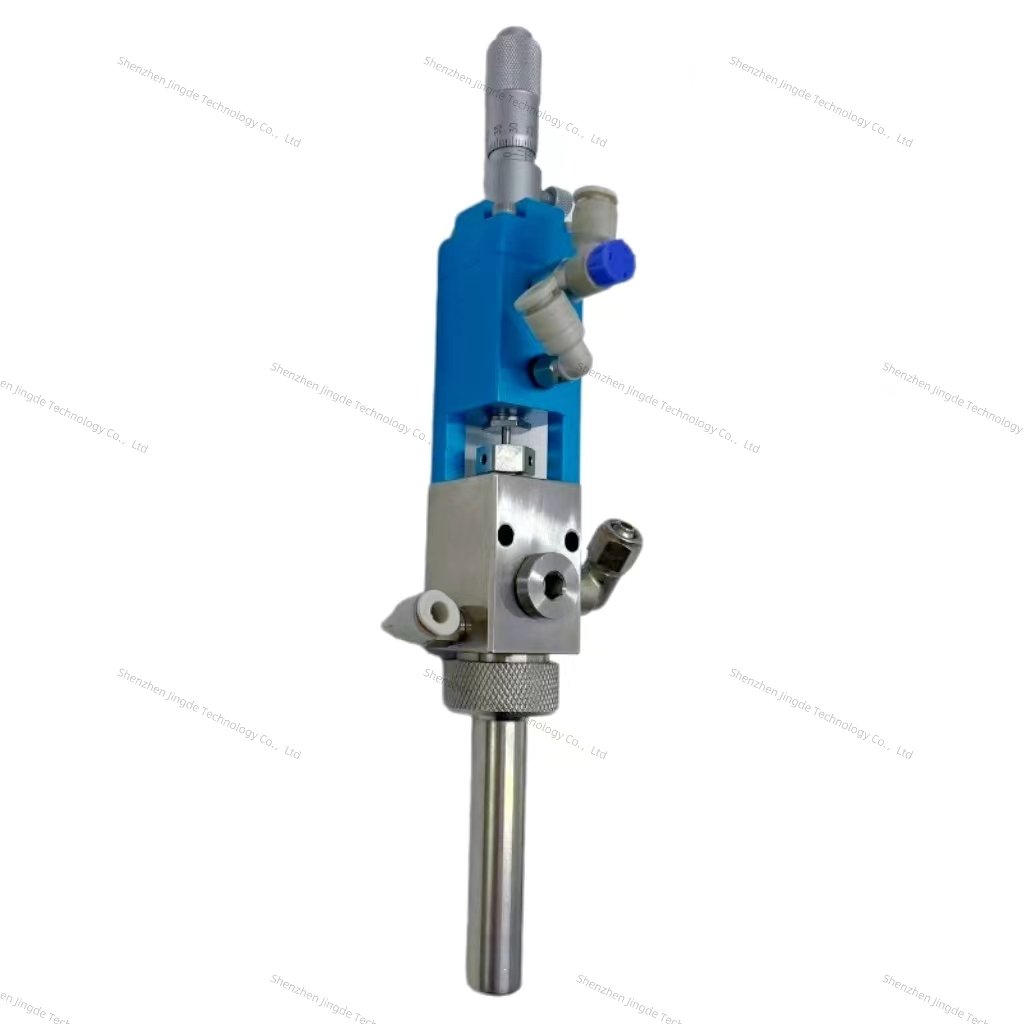 High precision mist spray glue distribution valve, needle type distribution valve, micrometer glue water distribution valve