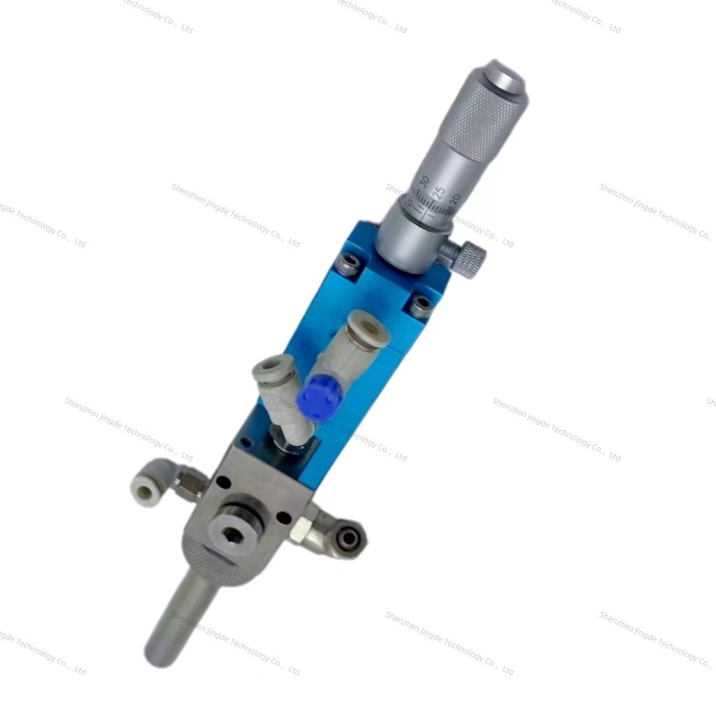 High precision mist spray glue distribution valve, needle type distribution valve, micrometer glue water distribution valve