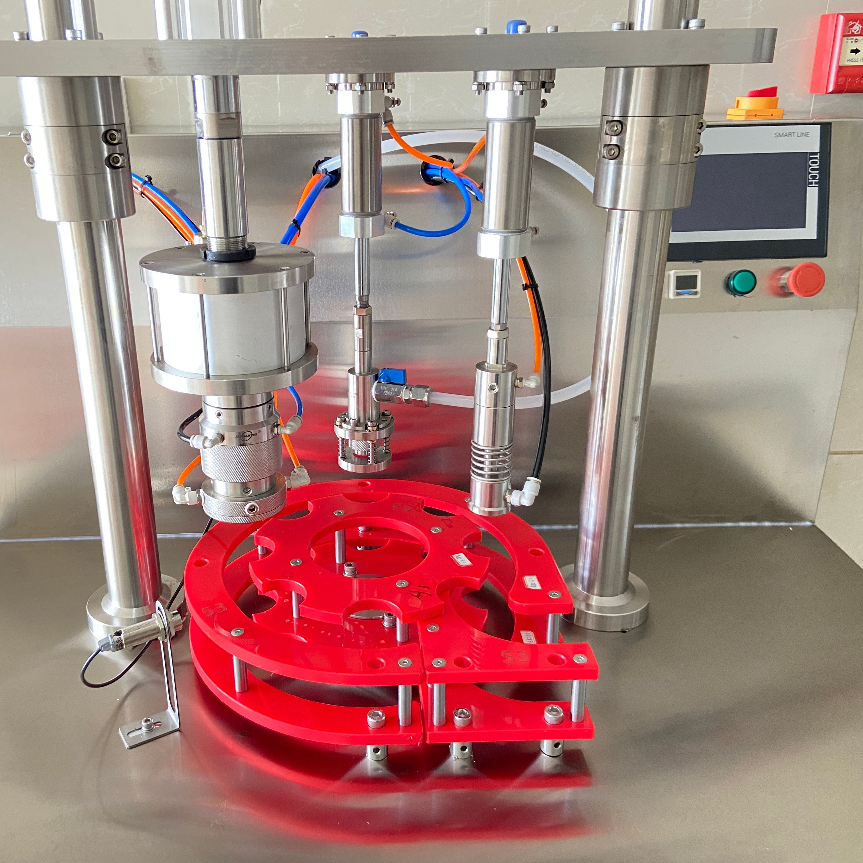 filling machine for bag on valve