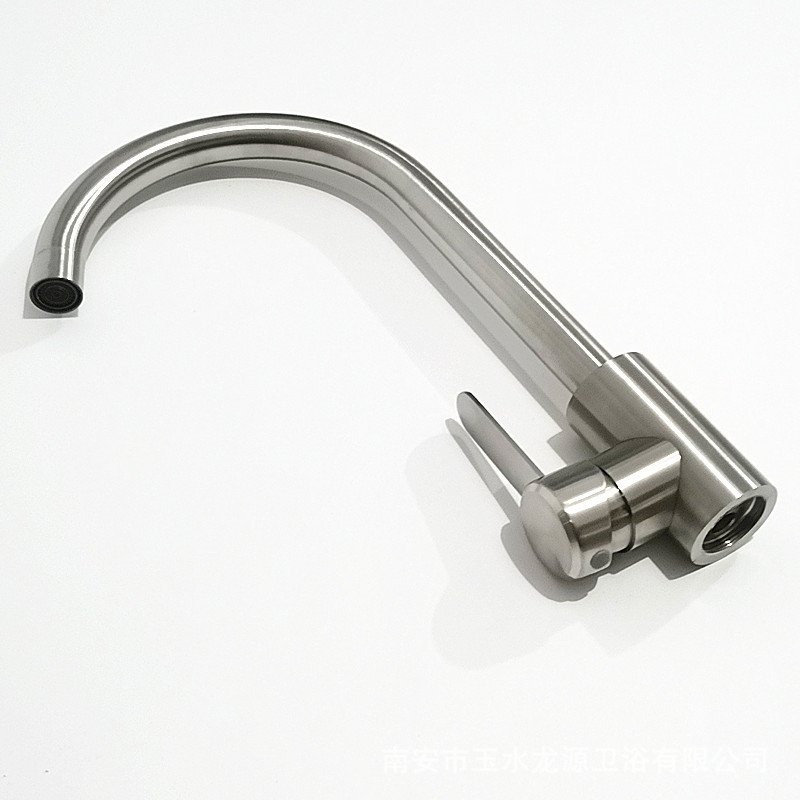 Single Handle Kitchen Faucet Valve Cold Hot Water Tap Stainless Steel Deck Mounted Ceramic Modern Classic with Pull-down Spray