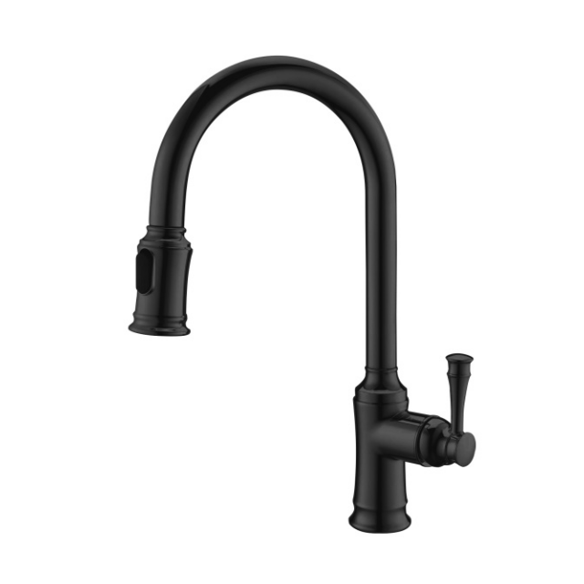 Contemporary Modern Gold Kitchen Sink Faucet Taps Single Handle Brass with Ceramic Hot Cold Water Mixer 3 Years