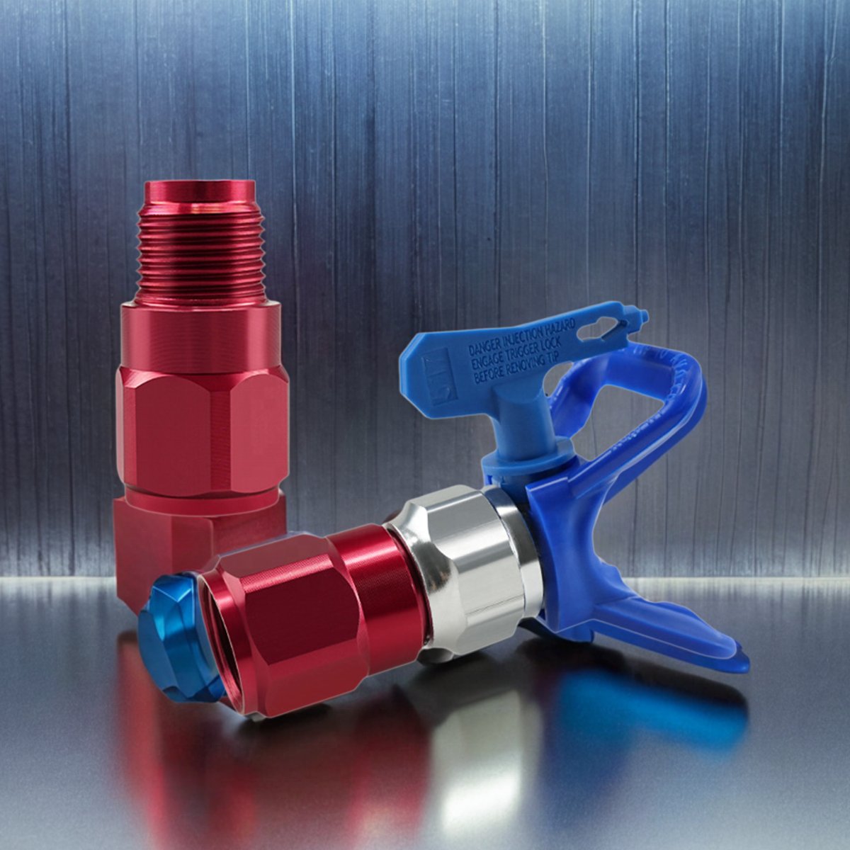 Airless spraying machine spray gun extension rod anti-trailing one-way throttle valve