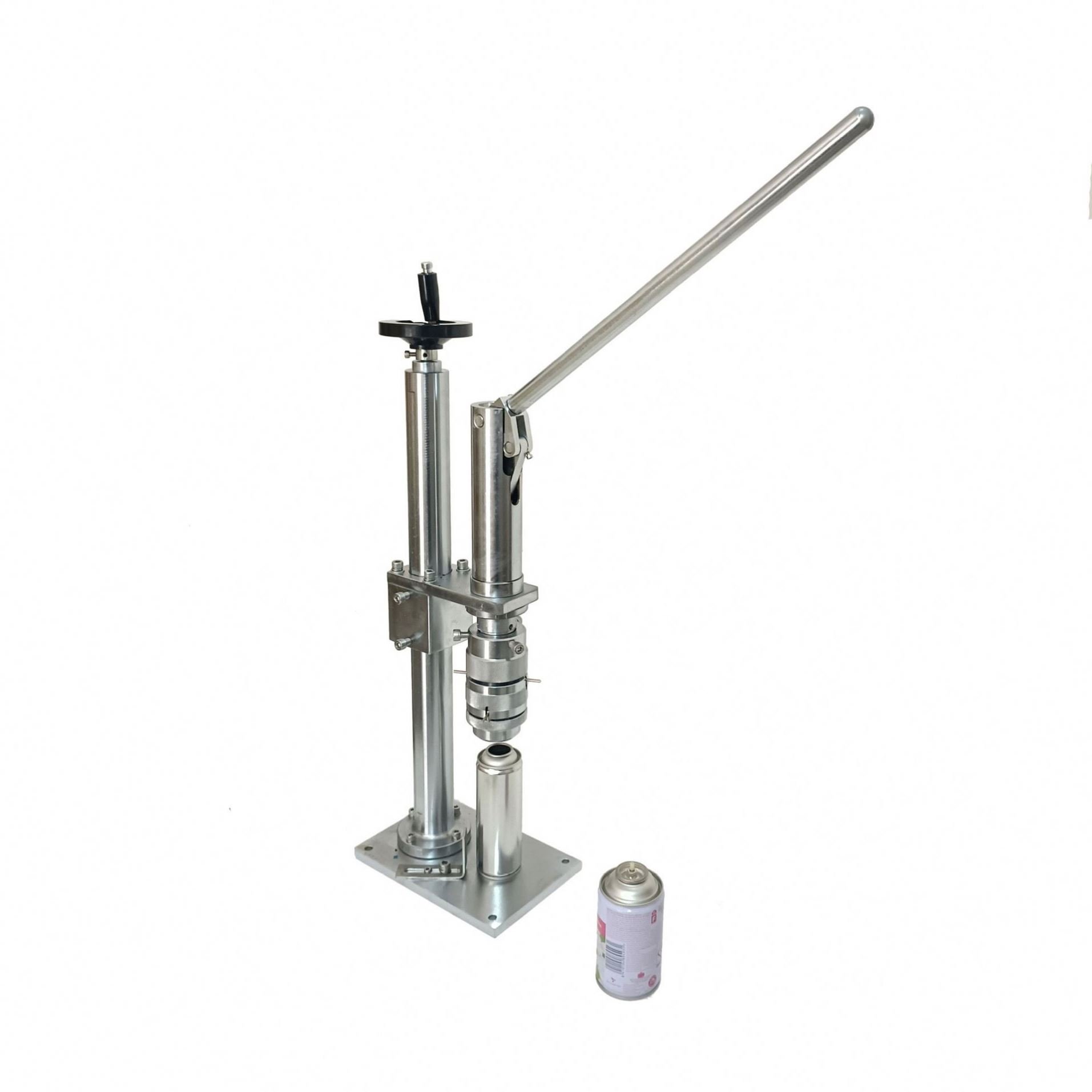 TEBAK semi automatic aerosol filling and crimping machine manual aerosol cans sealing machine