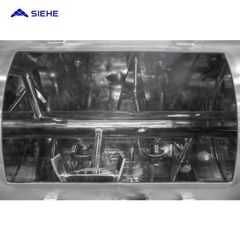 Food Powder Manufacturing Plants Spice Plough Mixer Mixing And Packing Production Line With Liquid Spraying