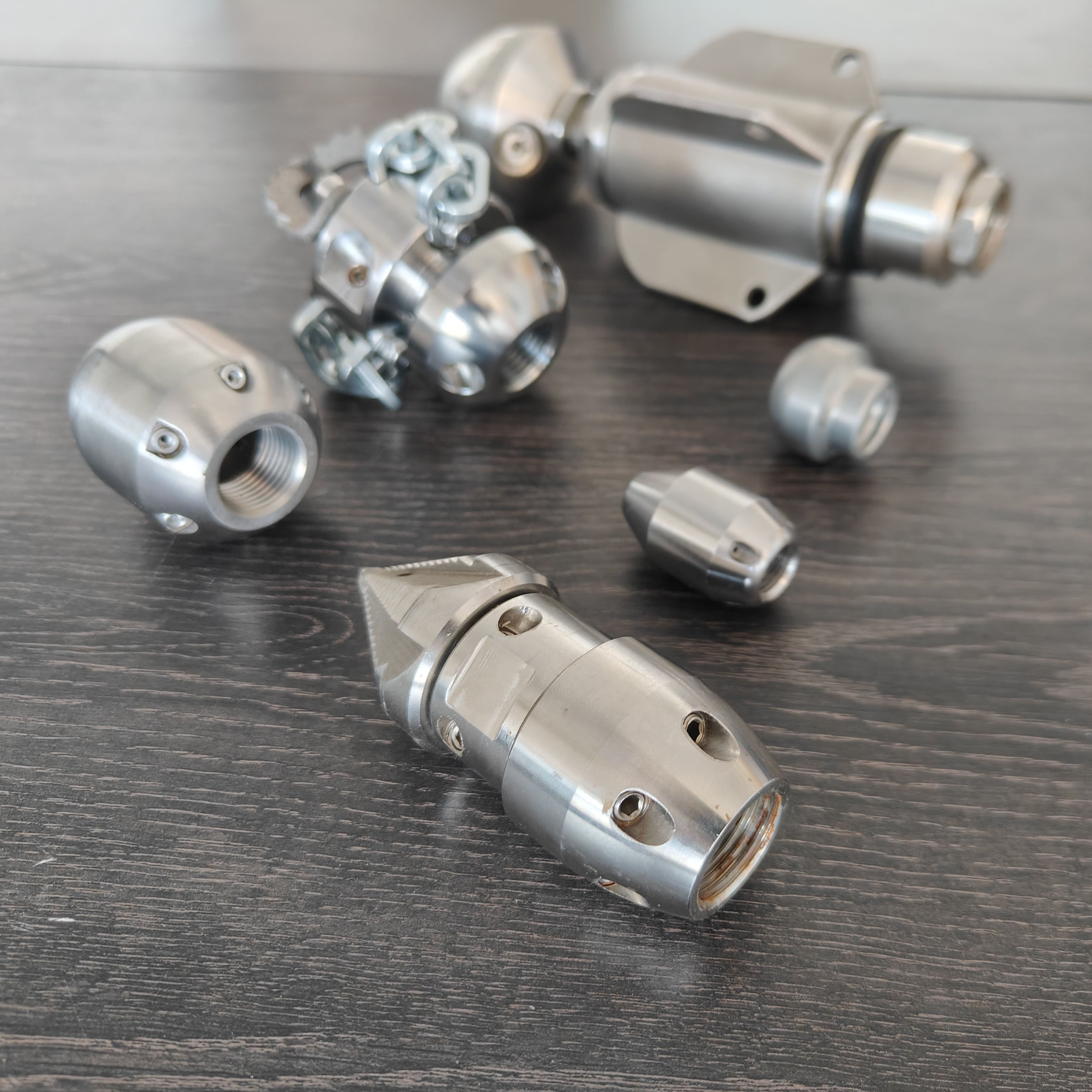AMJET distinctive Rear nozzles for forward momentum sewer cleaning high pressure water jet cleaning nozzle pipe clean nozzle