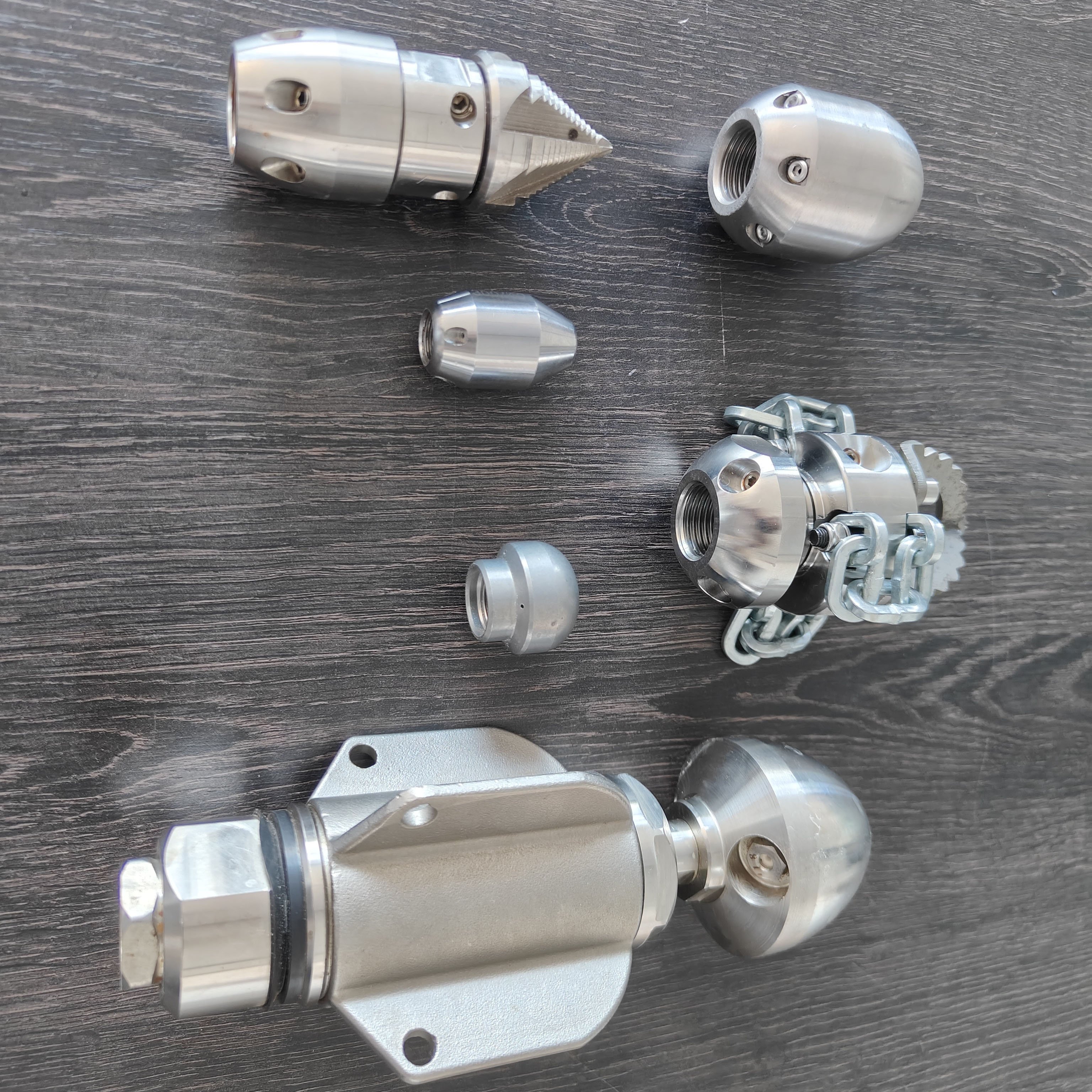 AMJET distinctive Rear nozzles for forward momentum sewer cleaning high pressure water jet cleaning nozzle pipe clean nozzle