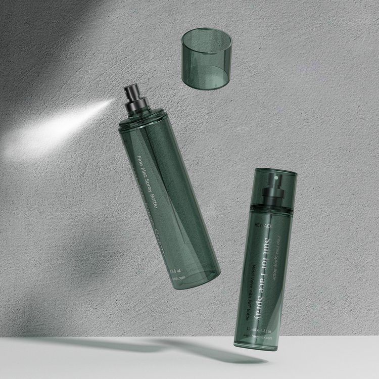 Metal Valve 125ml 250ml Plastic Fine Mist Perfume Spray Bottle