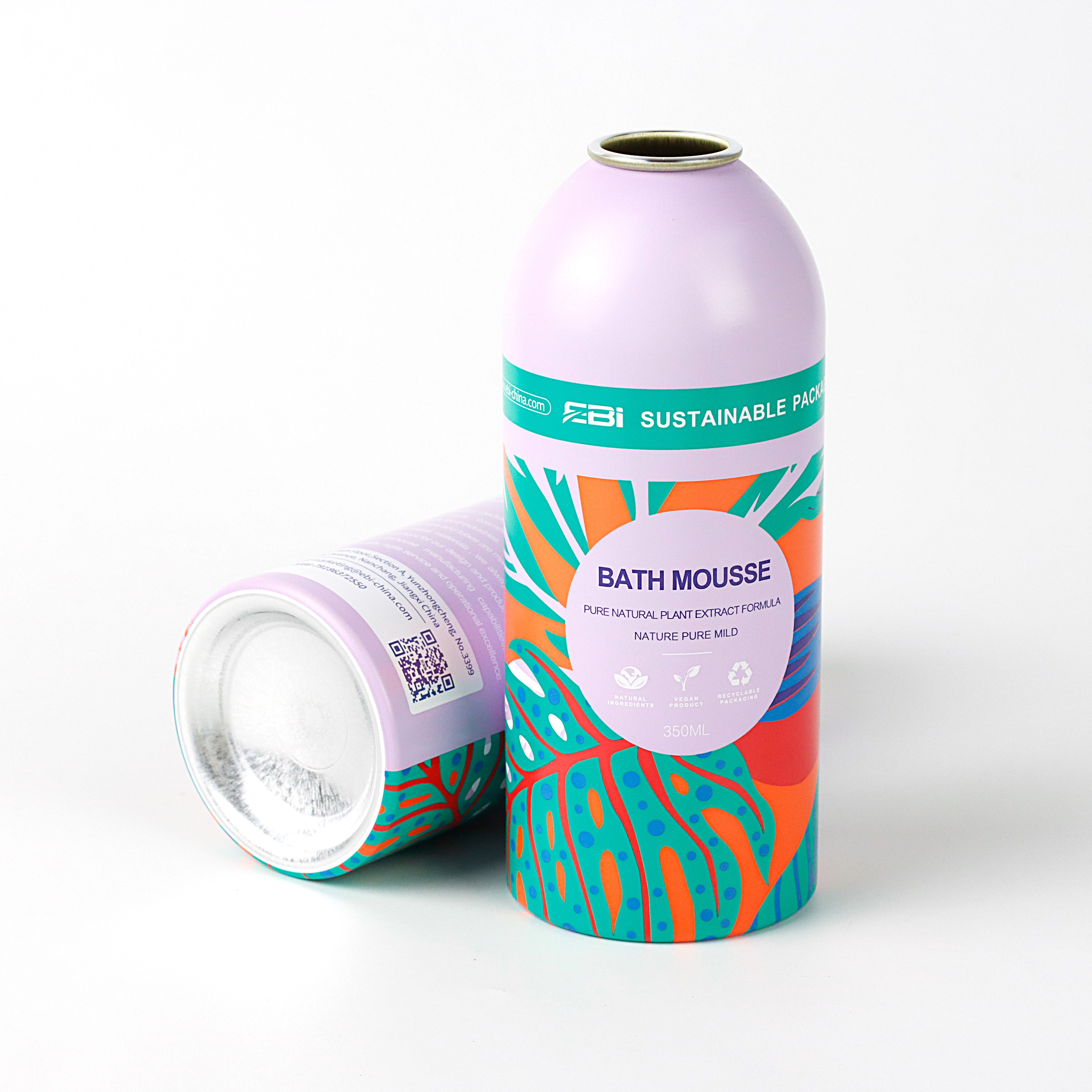 Wholesale price custom printing aluminum round aerosol oil can offset printing