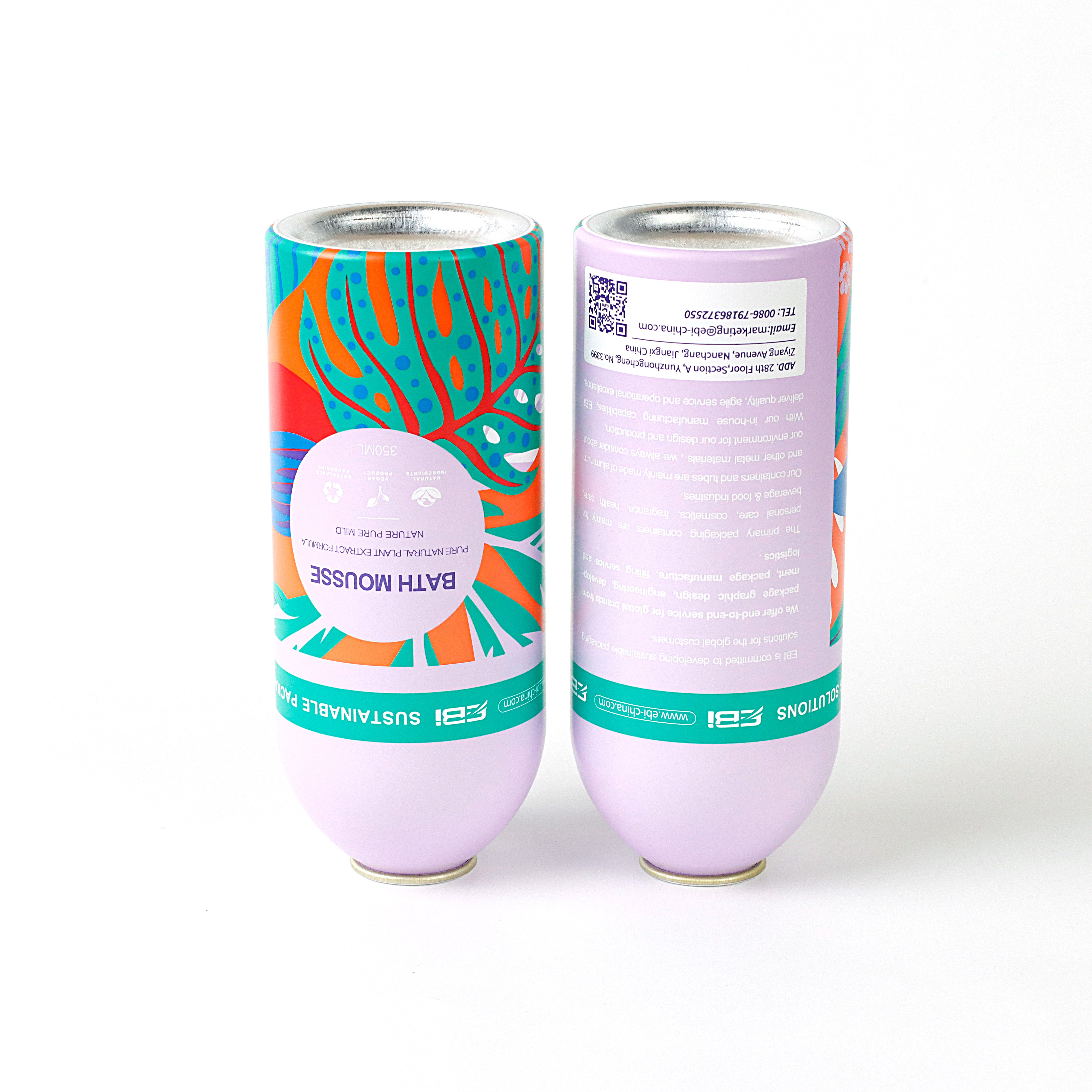 Wholesale price custom printing aluminum round aerosol oil can offset printing