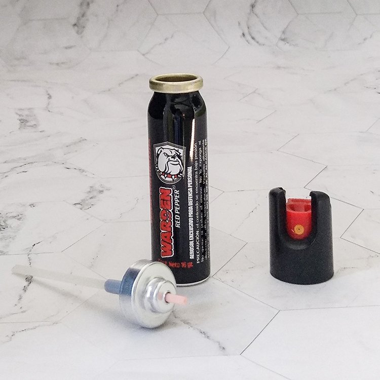 25ml empty aluminum can with spray