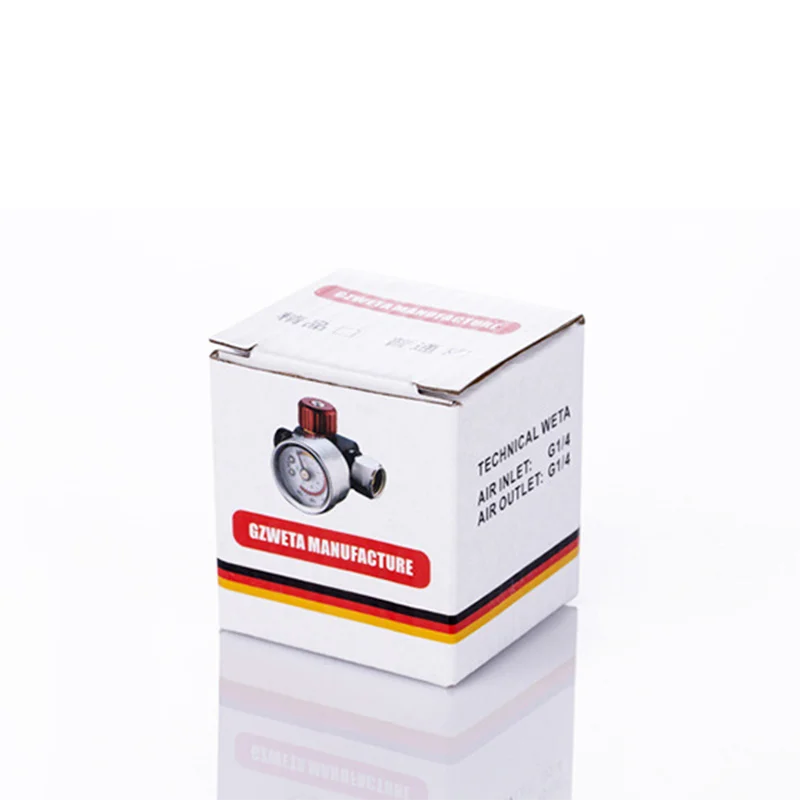 Pressure Regulating Gauge Spray Gun 1/4 Teeth Thread Pneumatic Spray Gun Pressure Regulating Valve