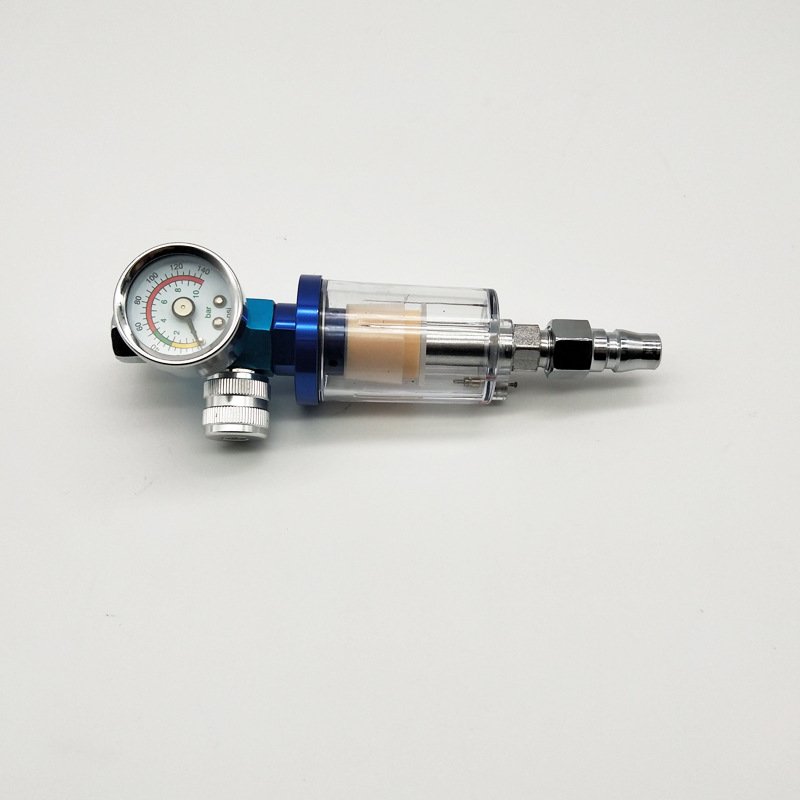 Pressure Regulating Gauge Spray Gun 1/4 Teeth Thread Pneumatic Spray Gun Pressure Regulating Valve