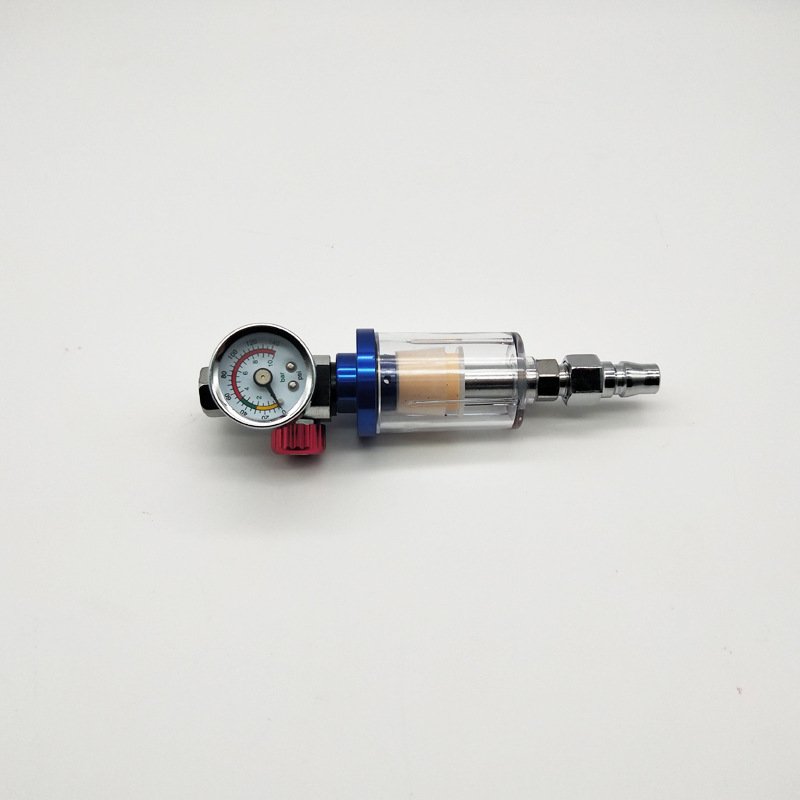 Pressure Regulating Gauge Spray Gun 1/4 Teeth Thread Pneumatic Spray Gun Pressure Regulating Valve