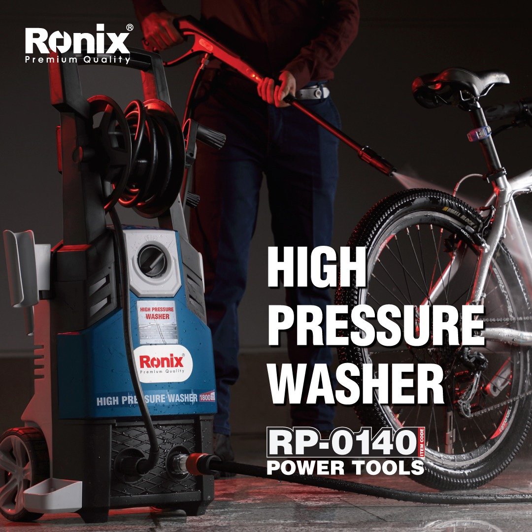 Ronix 1800W portable high pressure washer 110bar electric car washer high pressure cleaner