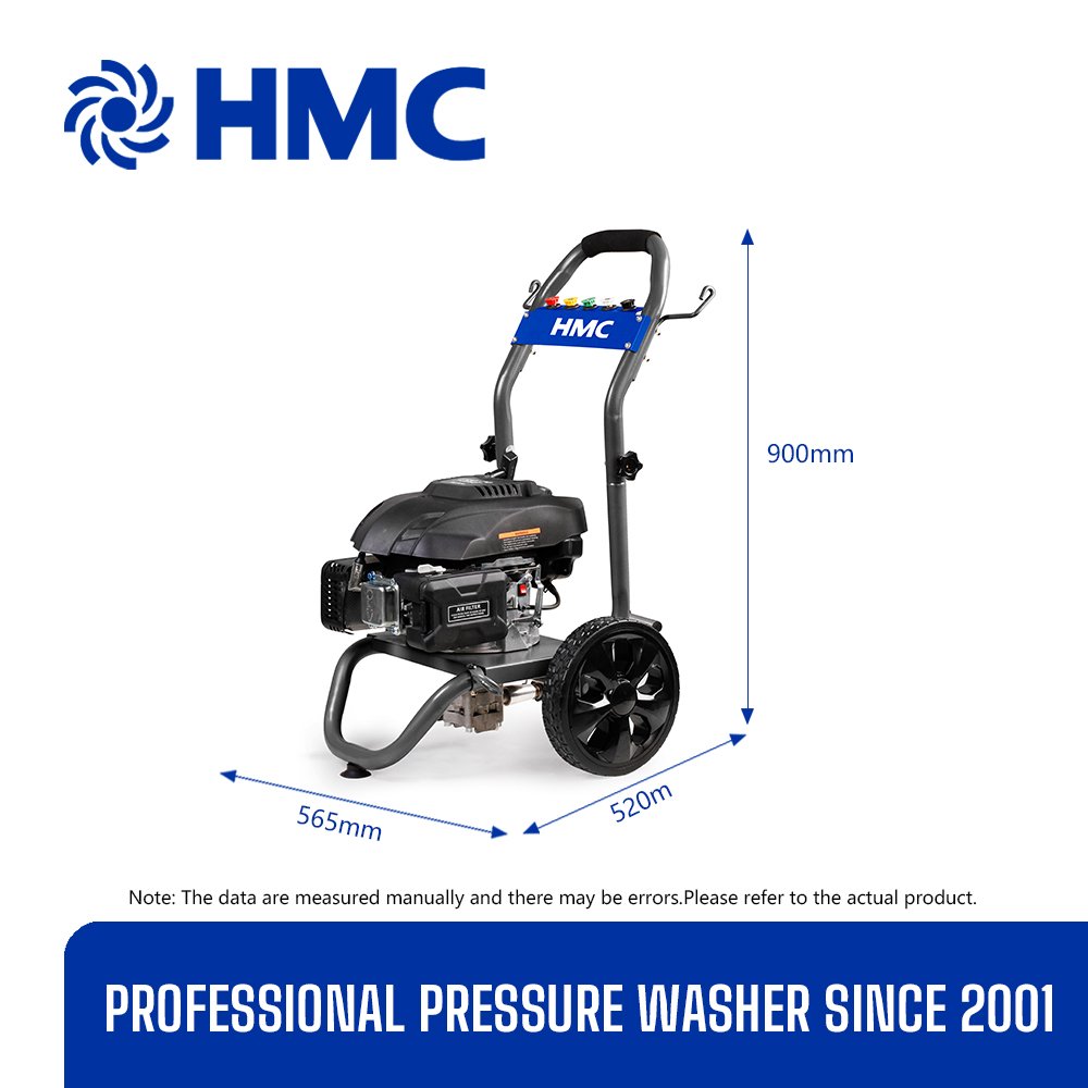 HMC 3000psi Commercial Pressure Washer Vertical Gas Engine With Auto Choke System for Cleaning